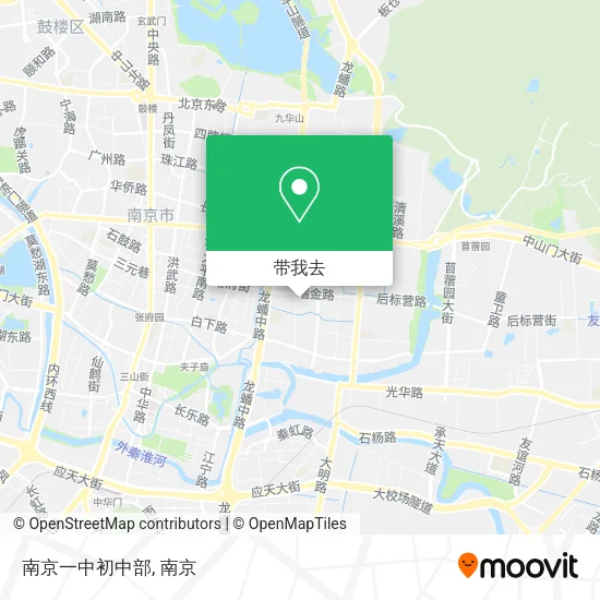 南京一中初中部地图