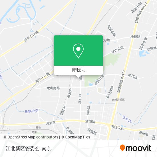 江北新区管委会地图