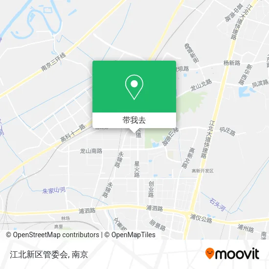 江北新区管委会地图