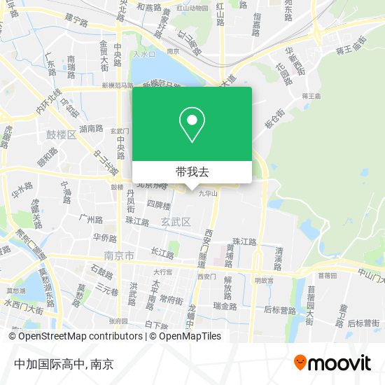 中加国际高中地图