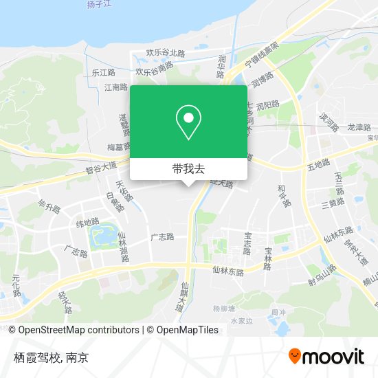 栖霞驾校地图