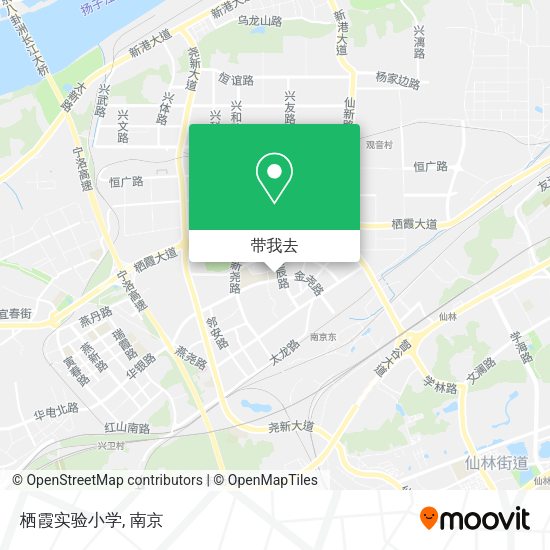 栖霞实验小学地图