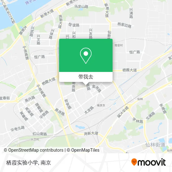 栖霞实验小学地图