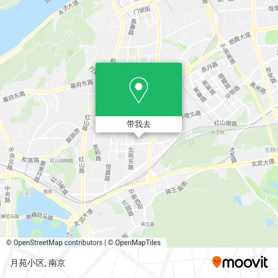 月苑小区地图