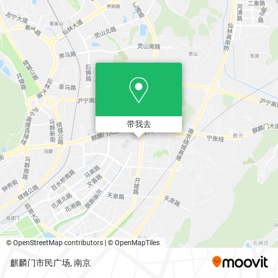 麒麟门市民广场地图