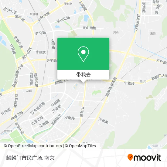 麒麟门市民广场地图