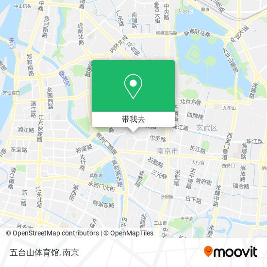 五台山体育馆地图