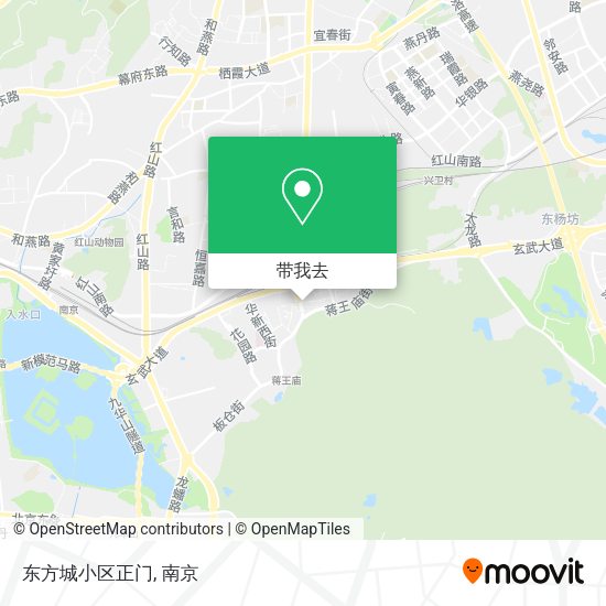 东方城小区正门地图
