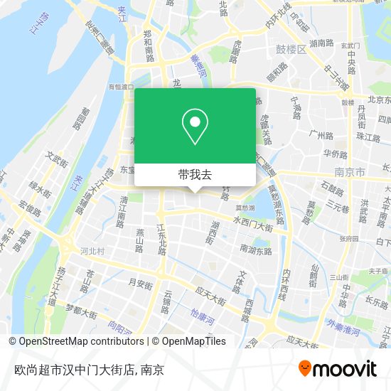 欧尚超市汉中门大街店地图