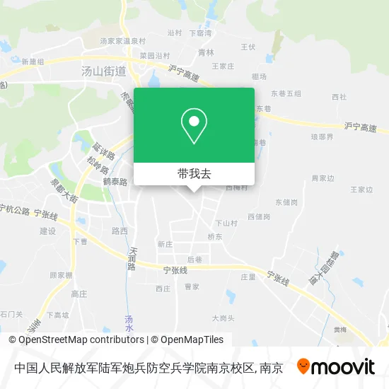 中国人民解放军陆军炮兵防空兵学院南京校区地图