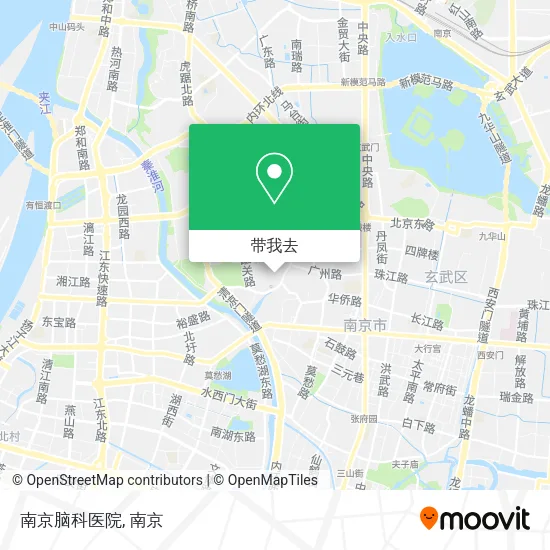 南京脑科医院地图