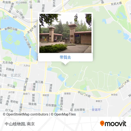 中山植物园地图