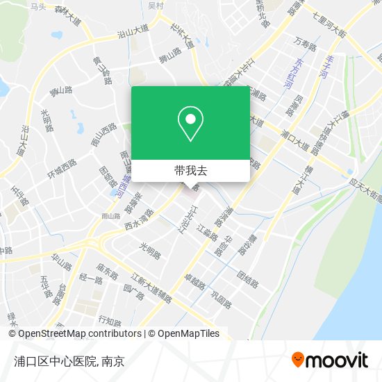 浦口区中心医院地图