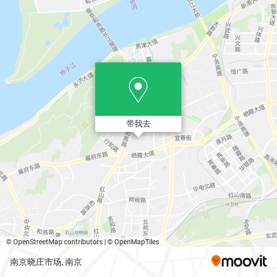 南京晓庄市场地图