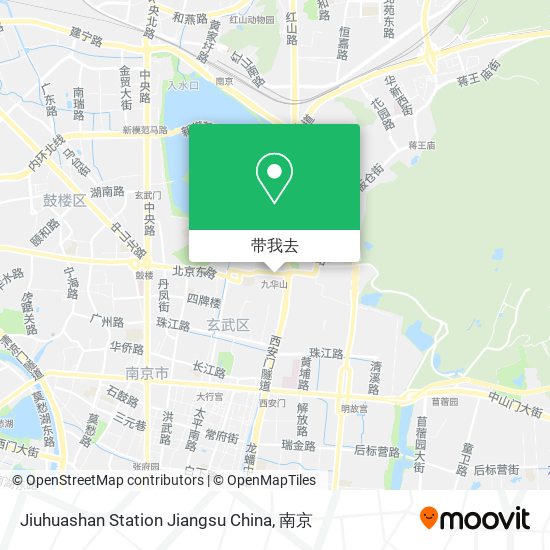 Jiuhuashan Station Jiangsu China地图