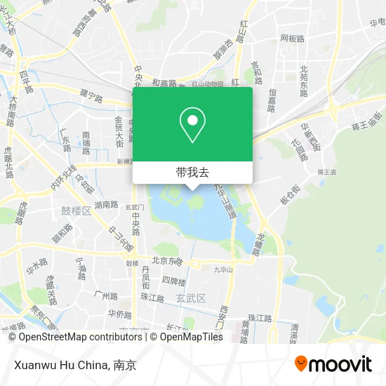 Xuanwu Hu China地图