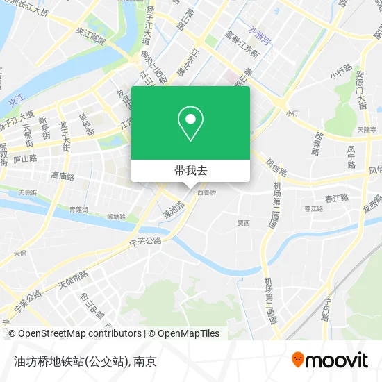 油坊桥地铁站(公交站)地图