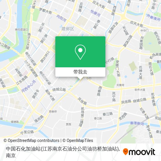 中国石化加油站(江苏南京石油分公司油坊桥加油站)地图