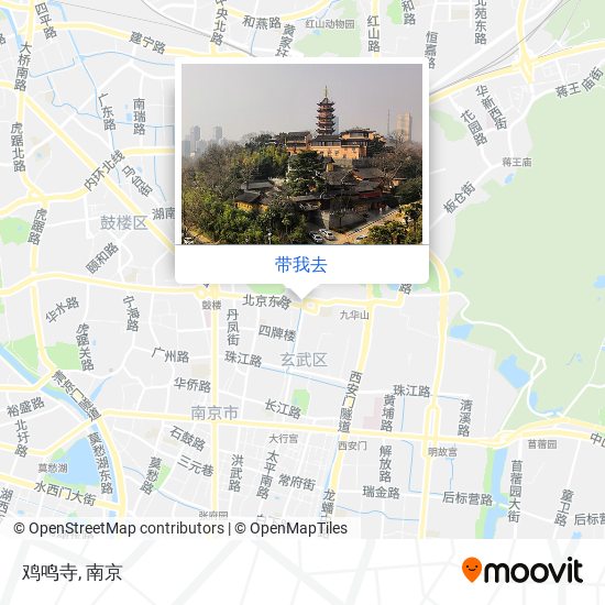 鸡鸣寺地图