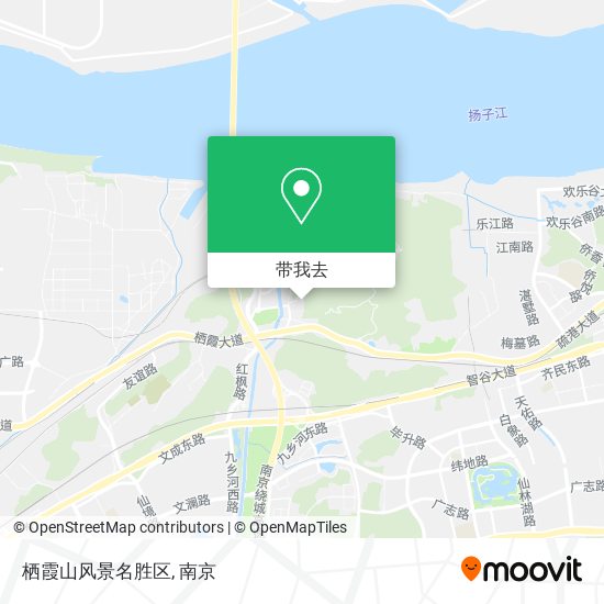 栖霞山风景名胜区地图