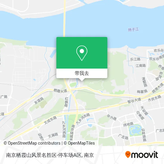 南京栖霞山风景名胜区-停车场A区地图