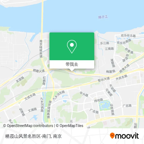 栖霞山风景名胜区-南门地图
