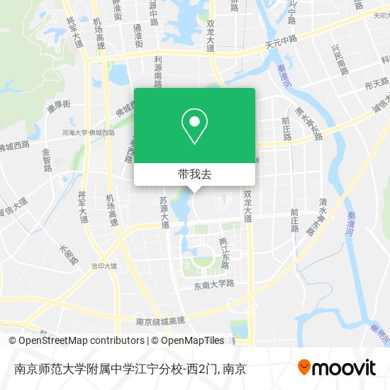 南京师范大学附属中学江宁分校-西2门地图