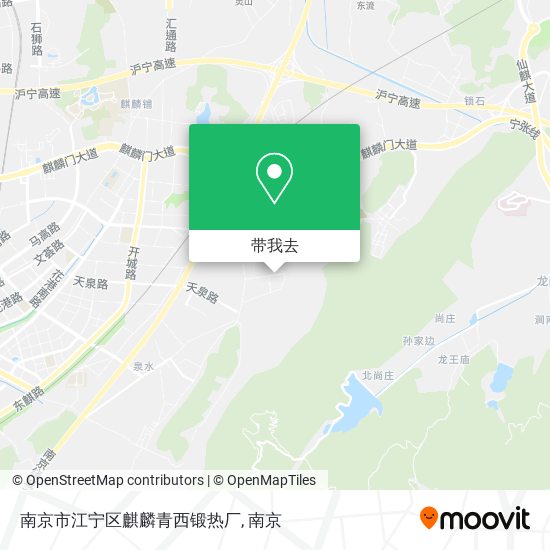 南京市江宁区麒麟青西锻热厂地图