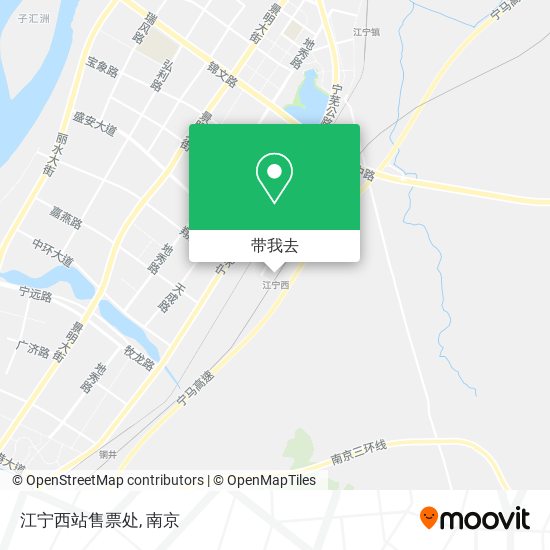 江宁西站售票处地图