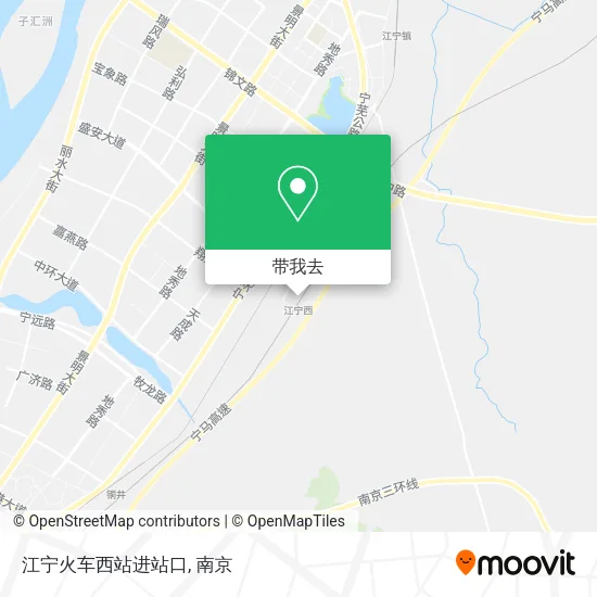 江宁火车西站进站口地图