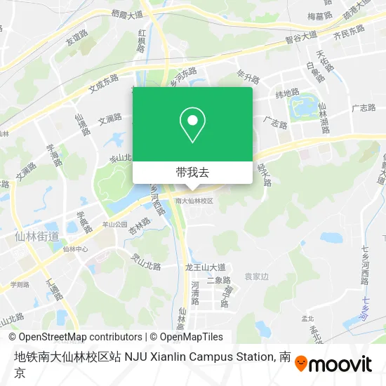 地铁南大仙林校区站 NJU Xianlin Campus Station地图
