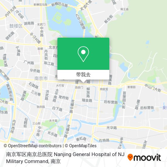 南京军区南京总医院 Nanjing General Hospital of NJ Military Command地图