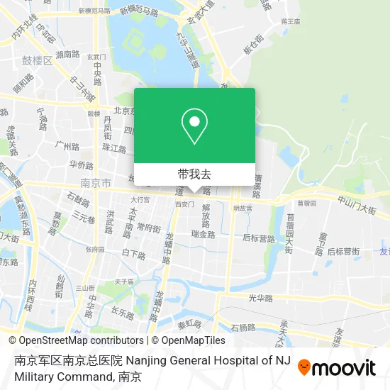 南京军区南京总医院 Nanjing General Hospital of NJ Military Command地图