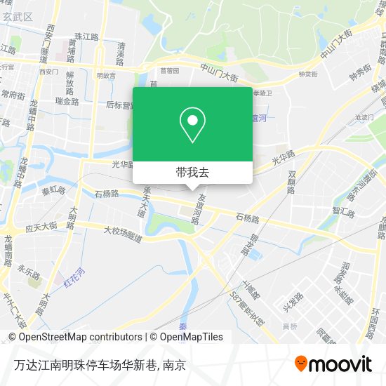 万达江南明珠停车场华新巷地图