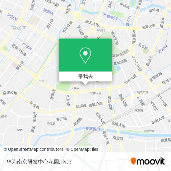 华为南京研发中心花园地图