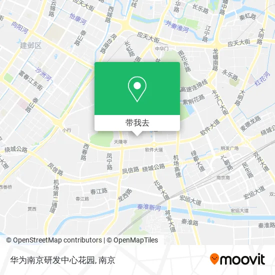 华为南京研发中心花园地图