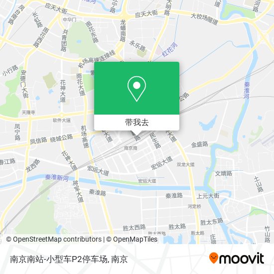 南京南站-小型车P2停车场地图