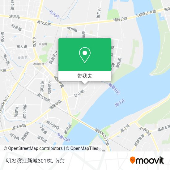 明发滨江新城301栋地图