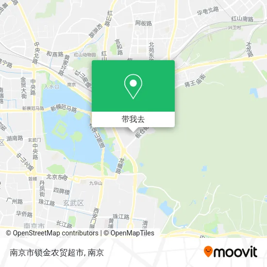 南京市锁金农贸超市地图