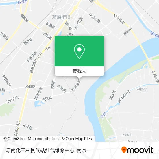 原南化三村换气站灶气维修中心地图