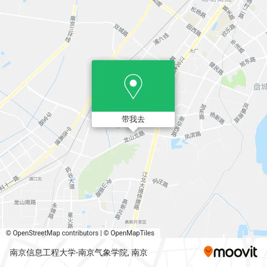南京信息工程大学-南京气象学院地图
