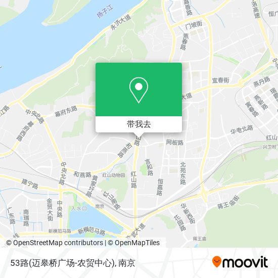 53路(迈皋桥广场-农贸中心)地图