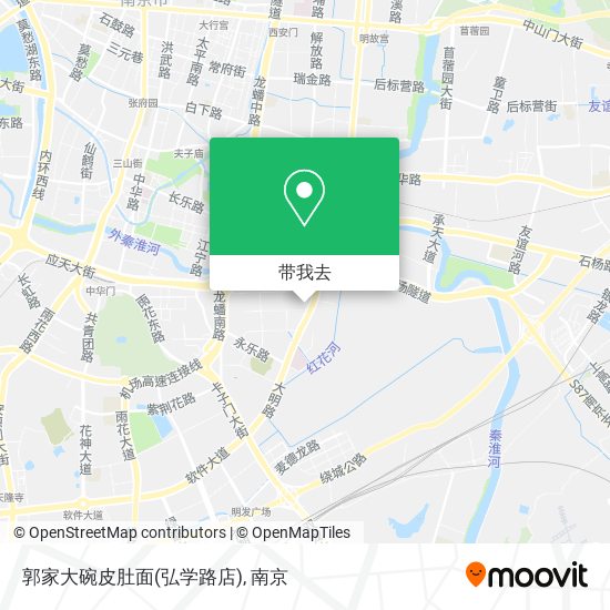 郭家大碗皮肚面(弘学路店)地图