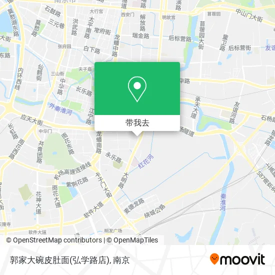 郭家大碗皮肚面(弘学路店)地图
