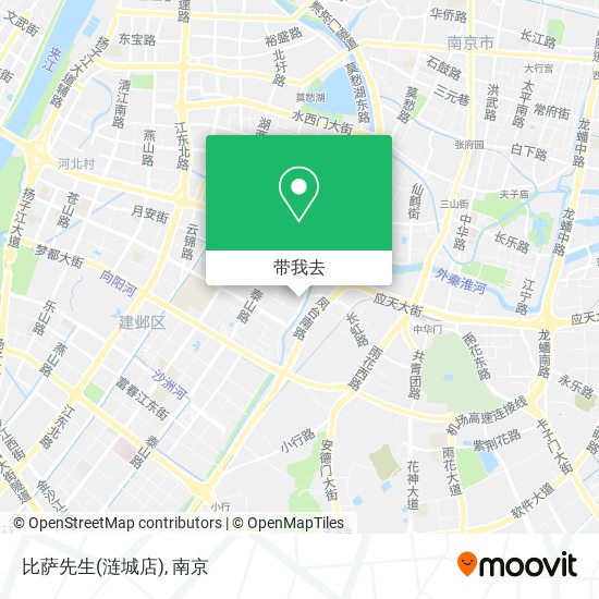比萨先生(涟城店)地图