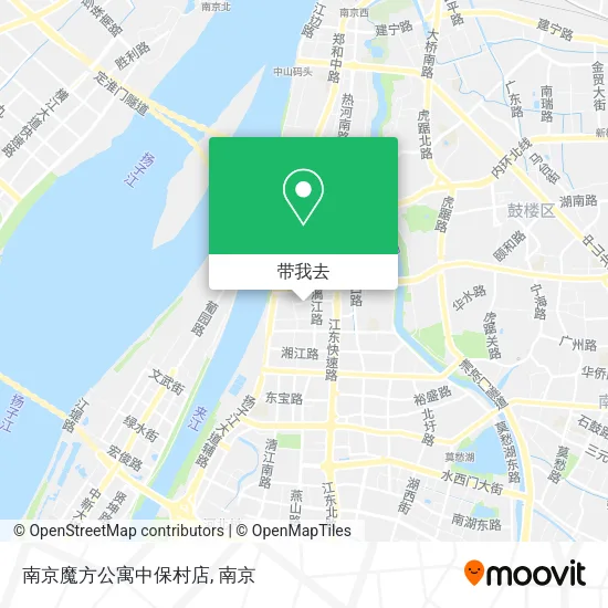 南京魔方公寓中保村店地图