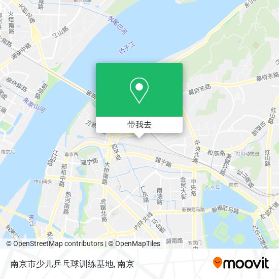 南京市少儿乒乓球训练基地地图