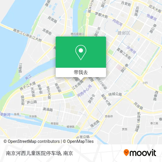 南京河西儿童医院停车场地图