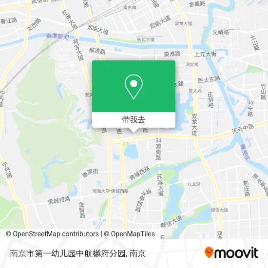南京市第一幼儿园中航樾府分园地图