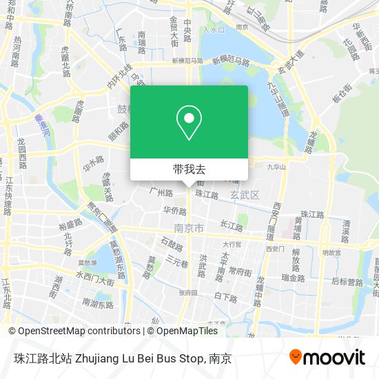 珠江路北站 Zhujiang Lu Bei Bus Stop地图